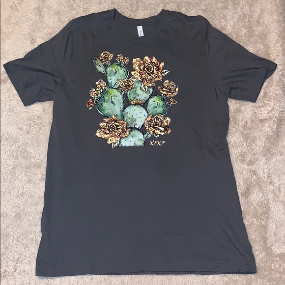 Bella Canvas Tops - Canvas Gray Western Shirt Size XL